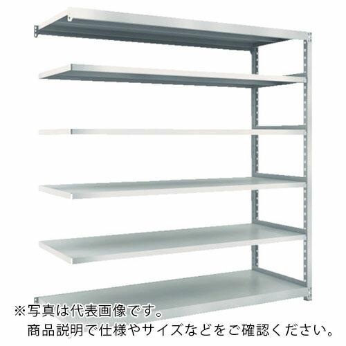 TRUSCO スチールラック M2型軽中量棚 1460×300×H1800 6段 連結 ネオグレー ...