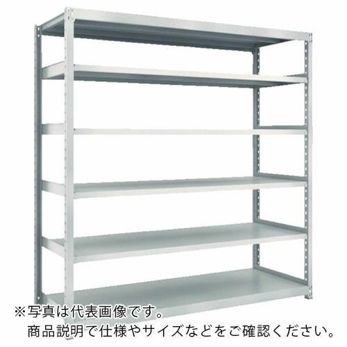 TRUSCO スチールラック M2型軽中量棚 1460×600×H1800 6段 単体 ネオグレー ...