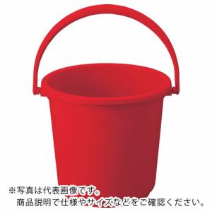 TRUSCO PPカラーバケツ 15L 赤 ( TPPB-15-R ) トラスコ中山(株)｜orangetool