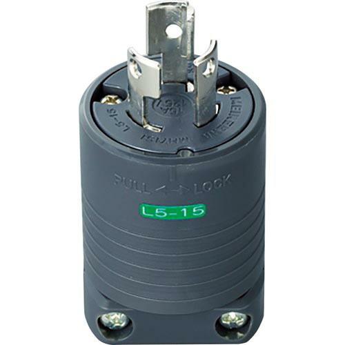 【SALE価格】明工 接地2P15A引掛プラグ(L5-15)15A.125V(黒) ( MH7151...