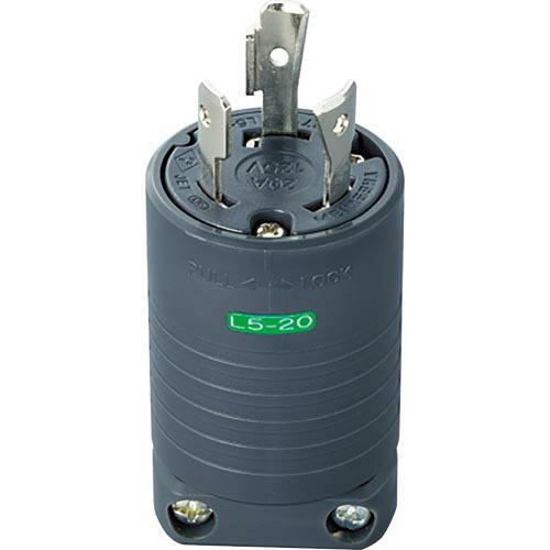 【SALE価格】明工 接地2P20A引掛プラグ(L5-20)20A.125V(黒) ( MH7152...