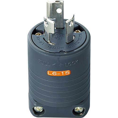 【SALE価格】明工 接地2P15A引掛プラグ(L6-15)15A.250V(黒) ( MH7171...