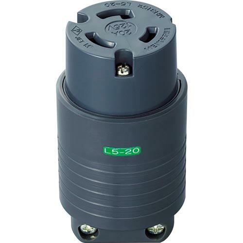 【SALE価格】明工 接地2P20A引掛コネクターボデー(L5-20)20A.125V(黒) ( M...
