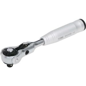 【SALE価格】ＴＯＮＥ　ショートスイベルラチェットハンドル（ホールドタイプ）　歯数１４４枚相当　差込角６．３５ｍｍ　全長１５０ｍｍ ( RH2VHS )