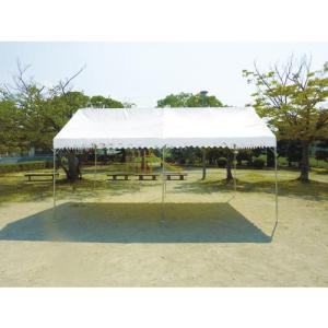 KOK 集会用テント ティーエヌテント W3.55XD2.67XH2.80 天幕色 白 ( TN-1.5X2-W ) (株)越智工業所｜orangetool