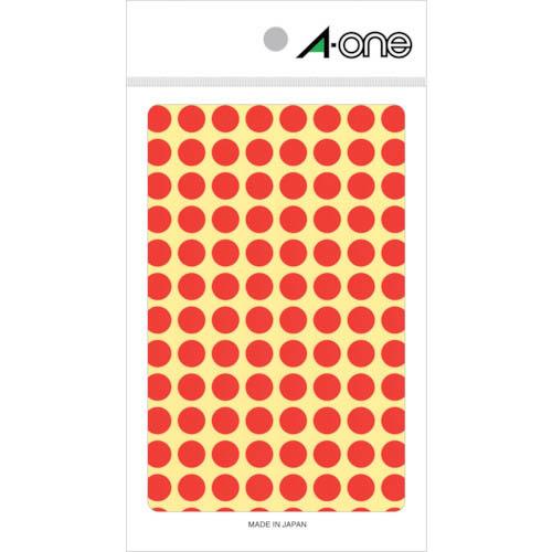 【SALE価格】3M エーワン[[TM上]] カラーラベル 丸型 9mmΦ 赤 (14枚入) ( 0...