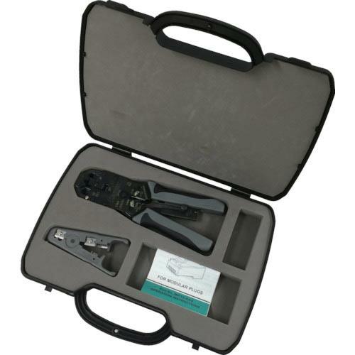 【SALE価格】PANDUIT モジュラプラグ圧着工具 マルチタイプ ケース付キット ( MPT5E...