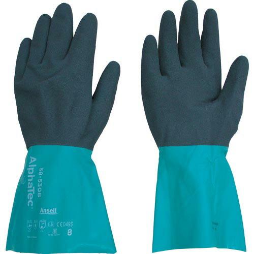 【SALE価格】Ansell 耐薬品手袋 アルファテック 58-530 Mサイズ ( 58-530-...