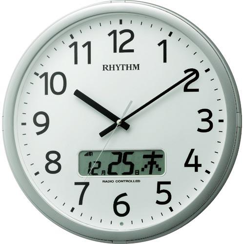 【SALE価格】RHYTHM リズム 電波 壁掛け時計 最大24回/日 プログラムチャイム カレンダ...