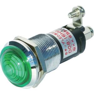 サカズメ ランプ交換型超高輝度LED表示灯(AC200V接続) 緑 Φ16 ( DO8-16HMJ-AC200V-G/G ) (株)坂詰製作所｜orangetool