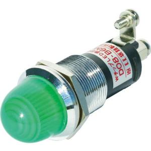 サカズメ ランプ交換型LED表示灯(AC/DC24V接続) 緑 Φ16 ( DO8-B6M-AC/DC24V-G/G ) (株)坂詰製作所｜orangetool