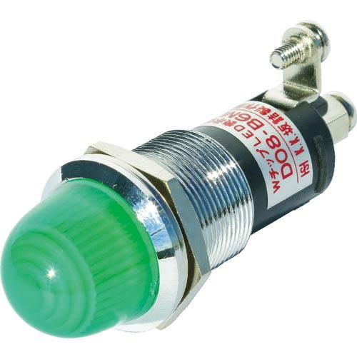 サカズメ ランプ交換型LED表示灯(AC/DC24V接続) 緑 Φ16 ( DO8-B6M-AC/D...