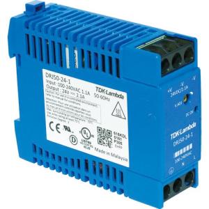 TDKラムダ DINレール取付専用ユニット型電源 DRJ 50W ブロック端子 ( DRJ50-24-1 ) TDKラムダ(株)｜orangetool