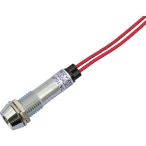 サカズメ LED表示灯 DA-10JPL (AC/DC100V接続)Φ10 赤 ( DA-10JPL-AC/DC100V-R ) (株)坂詰製作所｜orangetool