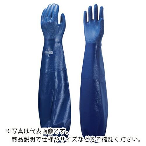 【SALE価格】SHOWA 腕カバー付手袋 No774ニトローブTYPE-R65 ブルー Sサイズ ...