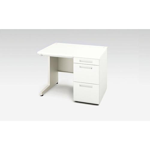 NAIKI 片袖デスク XEHH型/天板:ホワイト 本体:クリアーホワイト/W1000×D700×H...