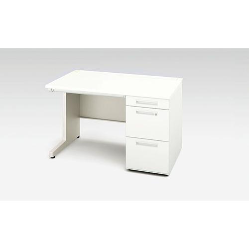 NAIKI 片袖デスク XEHH型/天板:ホワイト 本体:クリアーホワイト/W1200×D700×H...