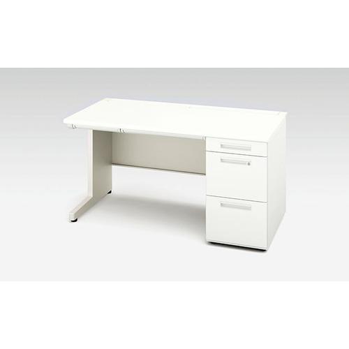 NAIKI 片袖デスク XEHH型/天板:ホワイト 本体:クリアーホワイト/W1400×D700×H...