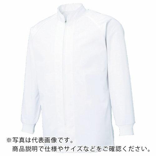 【SALE価格】サンエス 食品工場向けジャケット 超清涼 男女共用混入だいきらい長袖コート L ホワ...