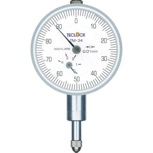TECLOCK 小型ダイヤルゲージ 測定範囲0~4mm ( TM-34 ) (株)テクロック