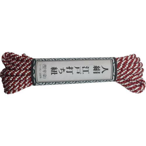 ユタカメイク 江戸打ち紐 中丸 約3m 紅白 ( AR-1132 )