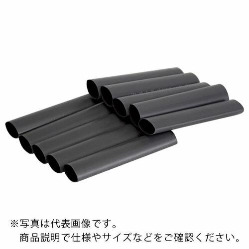 【SALE価格】TRUSCO 粘着剤付き熱収縮チューブ 収縮率3:1 10本 ( TRPW25.4-...