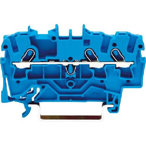 【SALE価格】WAGO スプリング式中継端子台 2001シリーズ3線式用 青色 ( 2001-13...