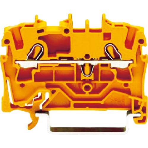 【SALE価格】WAGO スプリング式中継端子台 2002シリーズ2線式用 橙色 ( 2002-12...