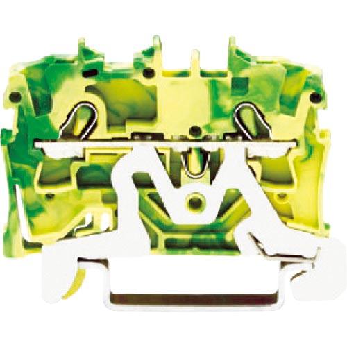 【SALE価格】WAGO スプリング式中継端子台 2002シリーズ2線式用 アース用 ( 2002-...