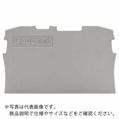 【SALE価格】WAGO 端子台エンドプレート2001・2002・2201・2202共用2線式グレー...