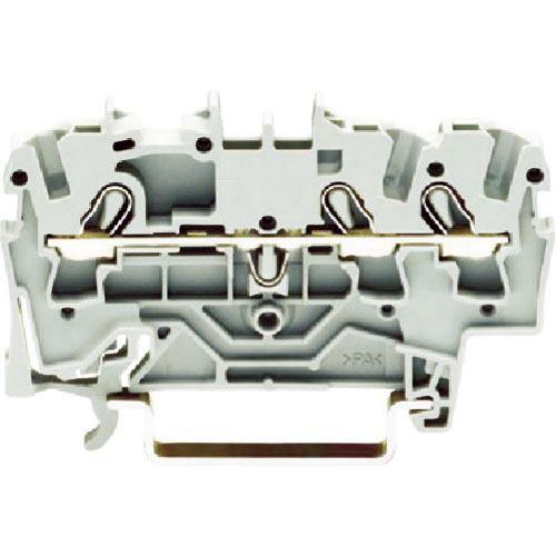 【SALE価格】WAGO スプリング式中継端子台 2002シリーズ3線式用 グレー色 ( 2002-...