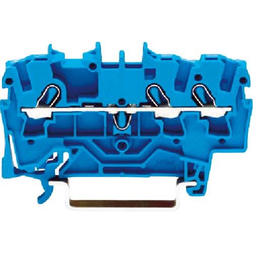 【SALE価格】WAGO スプリング式中継端子台 2002シリーズ3線式用 青色 ( 2002-13...