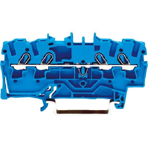 【SALE価格】WAGO スプリング式中継端子台 2002シリーズ4線式用 青色 ( 2002-14...