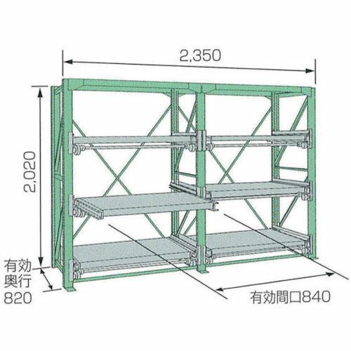 【SALE価格】KDS スライドラック ( SSR10-2009-3FTR ) ムラテックKDS(株...
