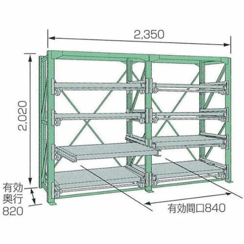 【SALE価格】KDS スライドラック ( SSR10-2009-4FTR ) ムラテックKDS(株...