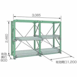 【SALE価格】KDS スライドラック ( SSR20-2512-2HTR ) ムラテックKDS(株)｜orangetool