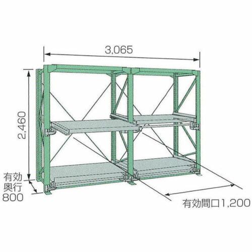 【SALE価格】KDS スライドラック ( SSR20-2512-2HTR ) ムラテックKDS(株...