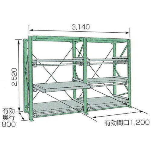 【SALE価格】KDS スライドラック ( SSR30-2512-3HTR ) ムラテックKDS(株...