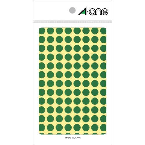 【SALE価格】3M エーワン[[TM上]] カラーラベル 丸型 9mmΦ 緑 (14枚入) ( 0...