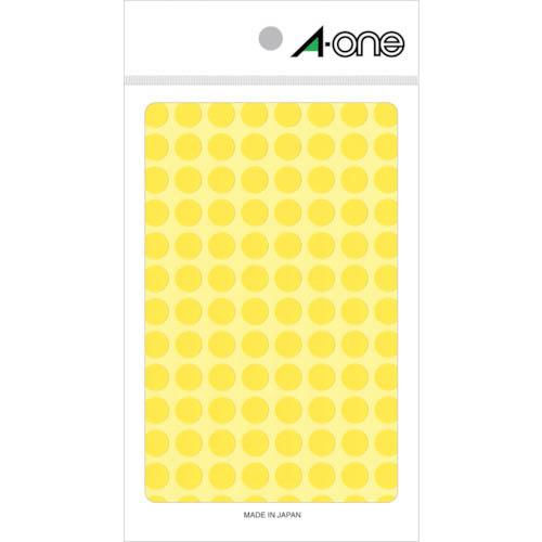 【SALE価格】3M エーワン[[TM上]] カラーラベル 丸型 9mmΦ 黄 (14枚入) ( 0...