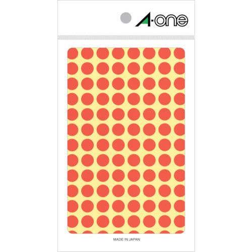 【SALE価格】3M エーワン[[TM上]] カラーラベル 丸型 9mmΦ 橙 (14枚入) ( 0...