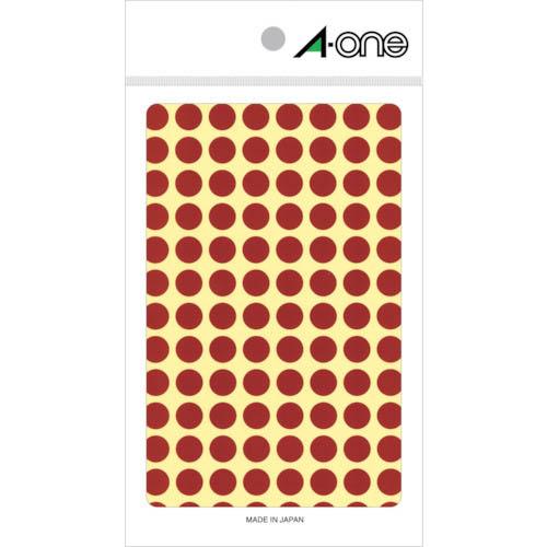 【SALE価格】3M エーワン[[TM上]] カラーラベル 丸型 9mmΦ 茶 (14枚入) ( 0...