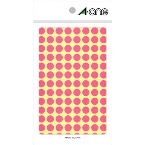 【SALE価格】3M エーワン[[TM上]] カラーラベル 丸型 9mmΦ 桃 (14枚入) ( 0...