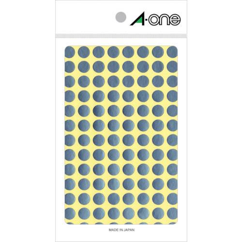 【SALE価格】3M エーワン[[TM上]] カラーラベル 丸型 9mmΦ 銀 (8枚入) ( 07...