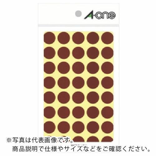 【SALE価格】3M エーワン[[TM上]] カラーラベル 丸型 15mmΦ 茶 (14枚入) ( ...