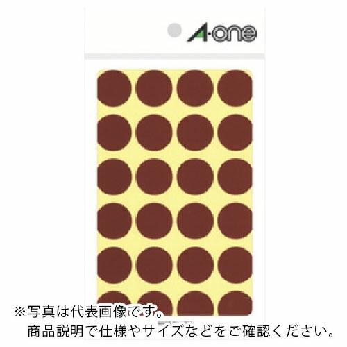 【SALE価格】3M エーワン[[TM上]] カラーラベル 丸型 20mmΦ 茶 (14枚入) ( ...