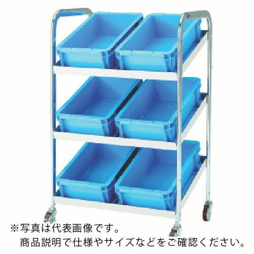 OS 傾斜棚ワゴン(ボックス付) ( KT-WB ) 大阪製罐(株) (メーカー取寄)