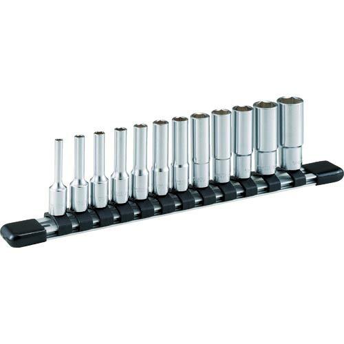 TONE ディープソケットセット(インチ) (6角・ホルダー付) 吋目 12pcs 差込角6.35m...