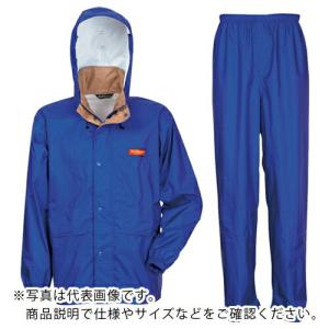 カジメイク エントラントレインスーツ ブルー L ( 7200-45-L ) (株)カジメイク｜orangetool