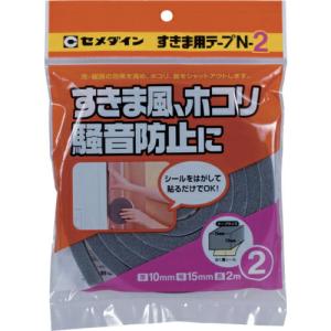 【SALE価格】セメダイン すきま用テープ N-2 グレー 10mm×15mm×2m  ( TP-163 ) セメダイン(株)｜orangetool